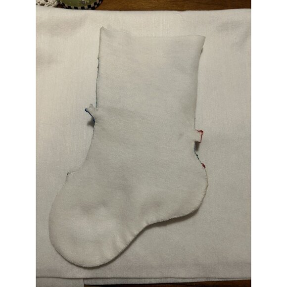Complete Design Works Felt Christmas Stocking "Snowman and Birds” Hand Stitched - Picture 7 of 8